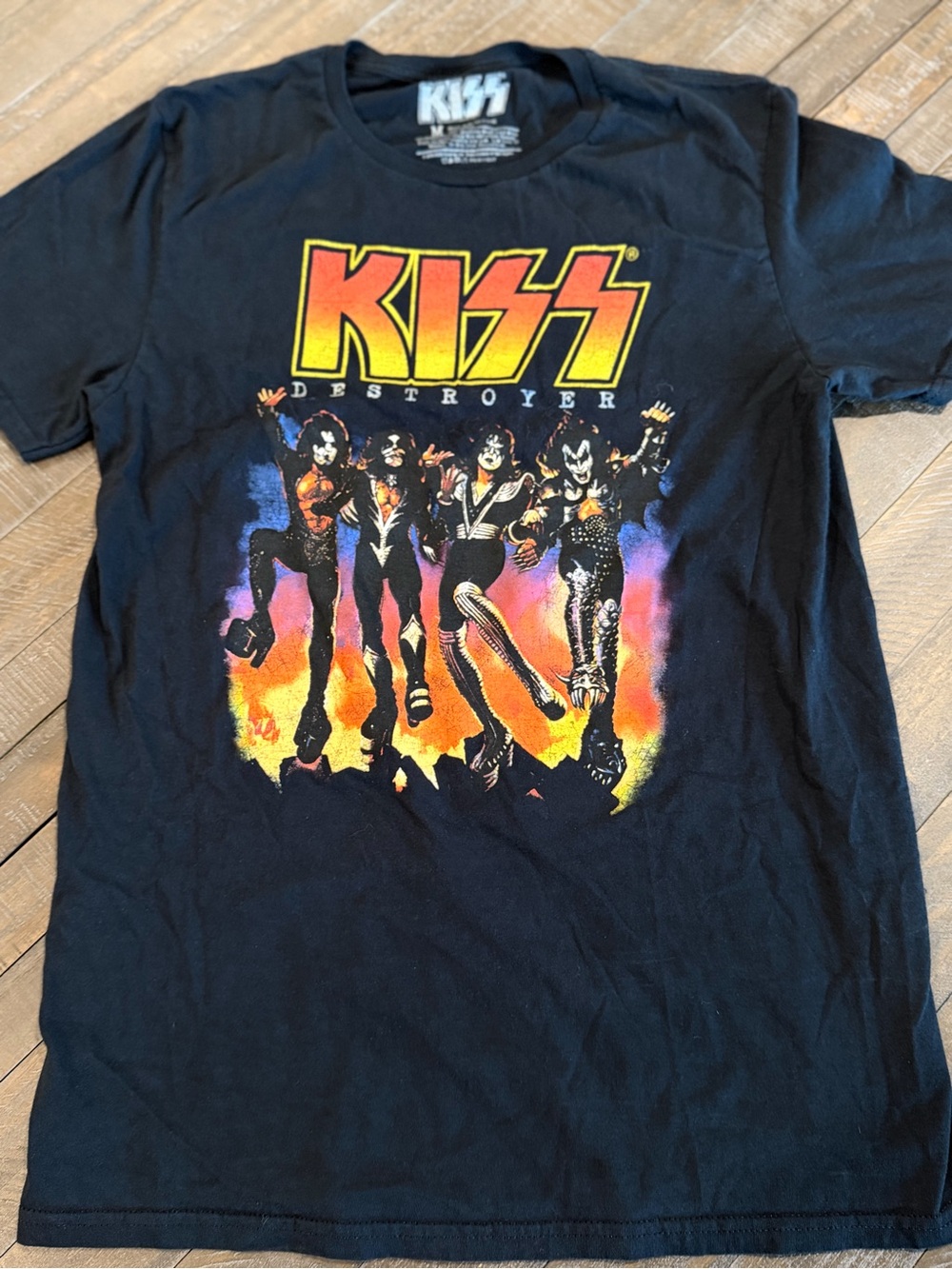 KISS Destroyer Graphic T-Shirt Black Men’s Medium 2019 Licensed Band Tee